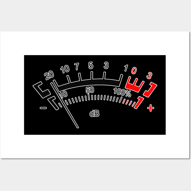 dB Decibel Meter - Music Producer Gift Wall Art by DankFutura